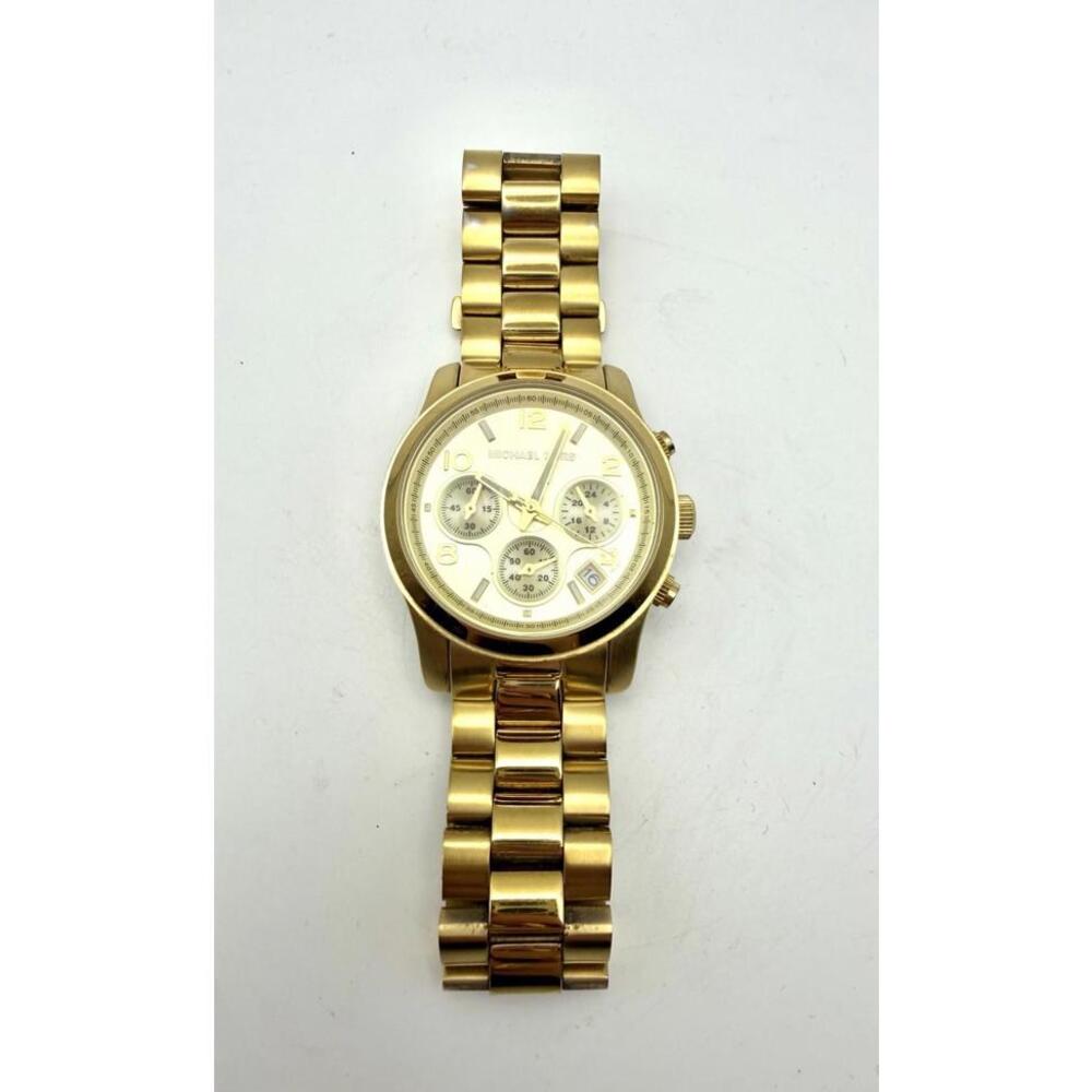Michael Kors Women's MK-5055 Mid Sized Gold Tone Chronograph Watch